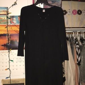 Black Long Sleeved Dress